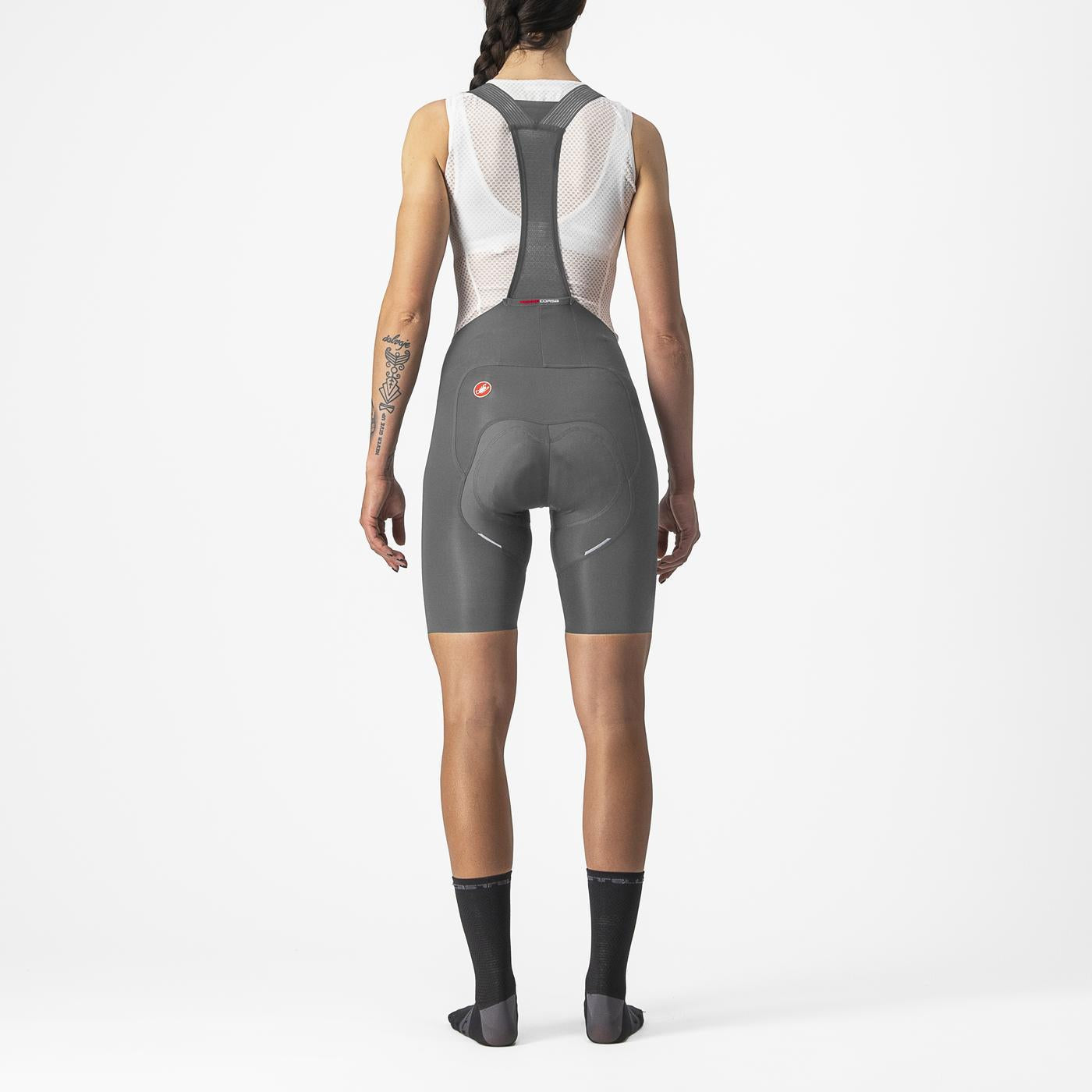 Cykelshorts med Breteller CASTELLI FREE AERO RC W Dam Grå