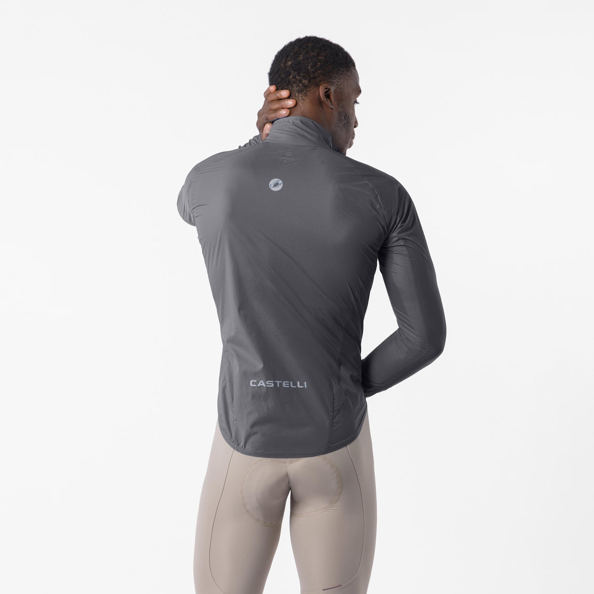 Сиво яке CASTELLI TRANSITION AIR - изглед отзад
