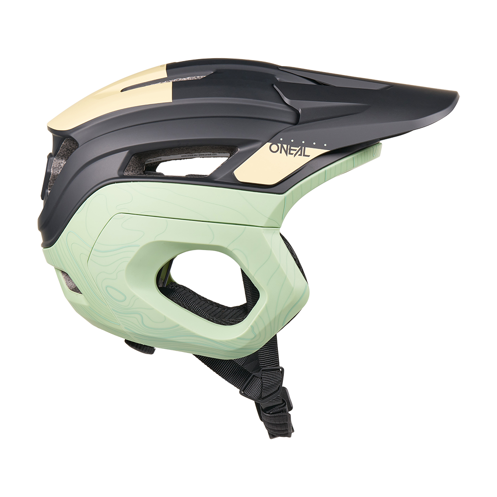 Casco MTB O'NEAL TRAPPER EVO TOPO Nero/Sabbia/Menta