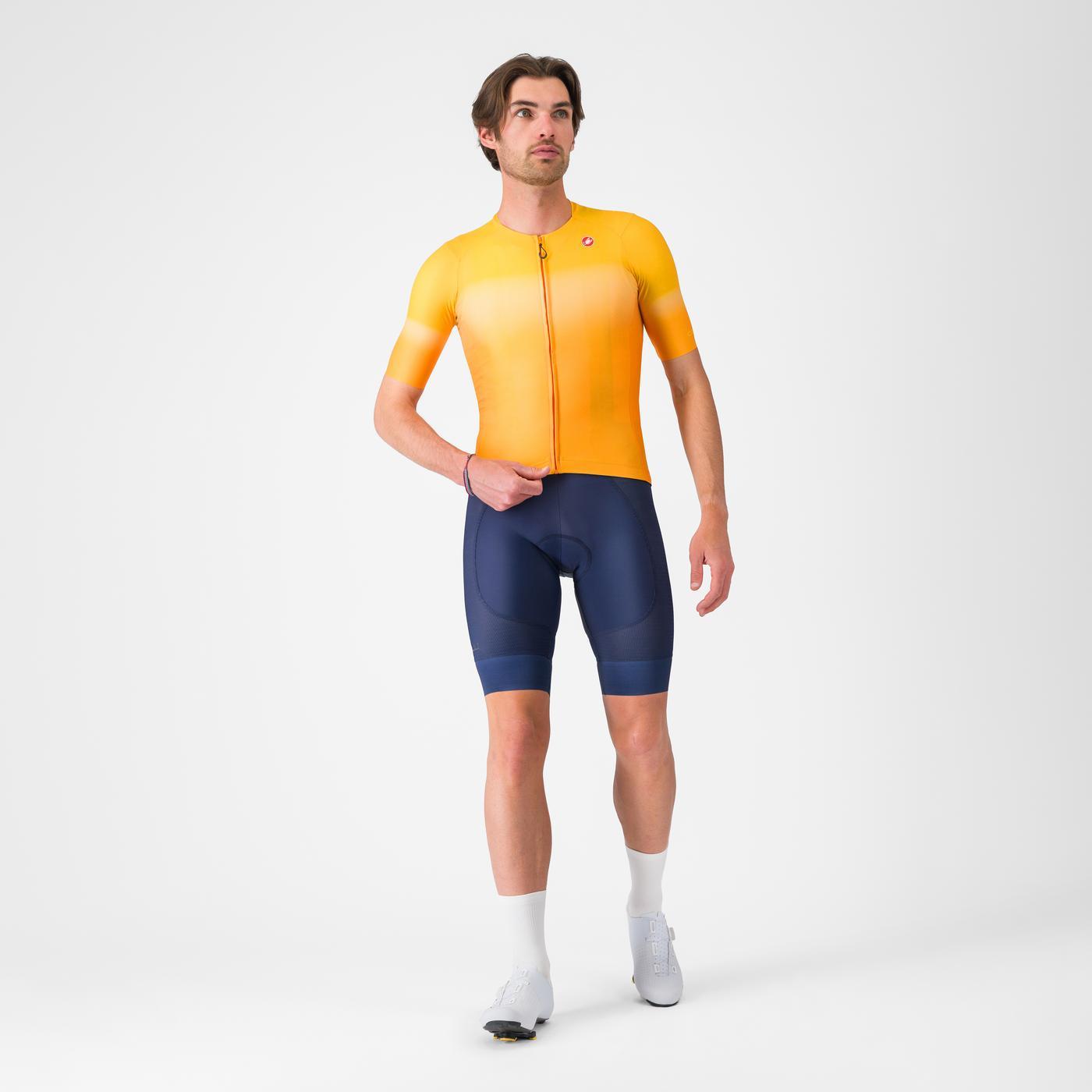 Maillot CASTELLI UPF Manches Courtes Orange