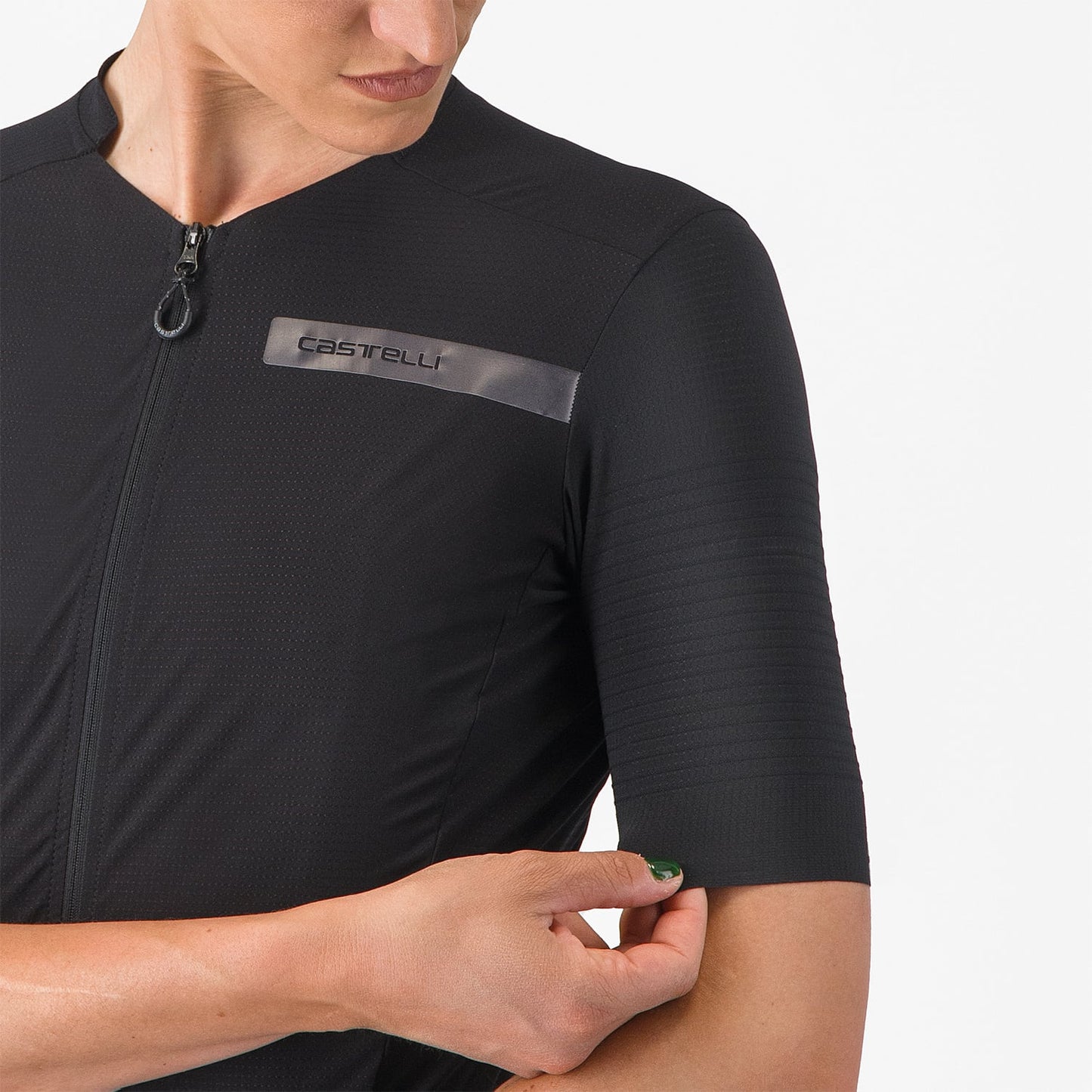 Maglia CASTELLI PREMIO EVO Donna Maniche Corte Nero