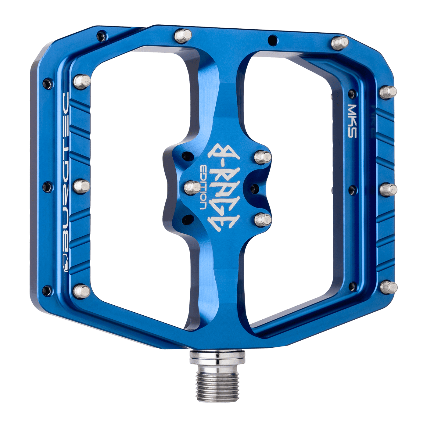 Flade pedaler BURGTEC PENTHOUSE FLAT MK5 B-RAGE EDITION Blå