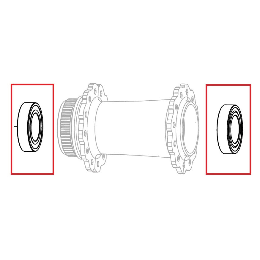 ZIPP COGNITION NSW DISC BRAKE Fram/Bak Lager 61903 (x2) #11.2018.052.002
