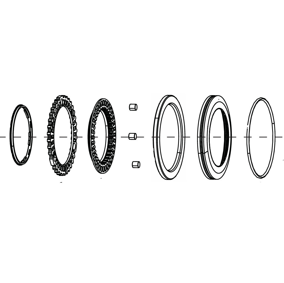 ZIPP Cognition NSW Disc Brake bakre spärrringar och frihjulstätningar #11.2018.053.000