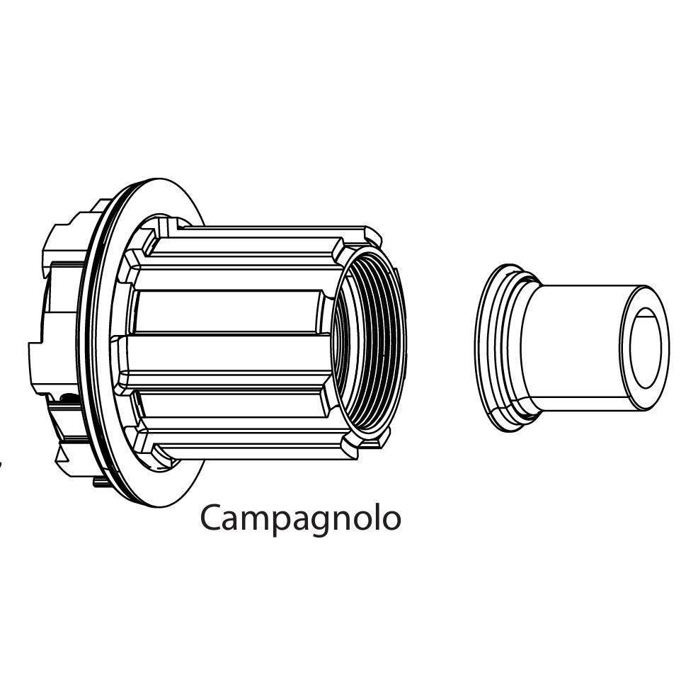 Friløbskassettehus ZIPP ZR1 Type Campagnolo N3W 13S #11.2018.065.010
