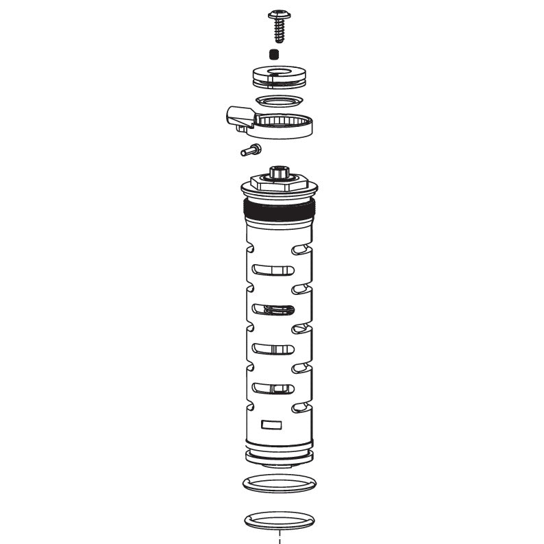 Kompressionspatron ROCKSHOX Remote 17 mm MOCO RLR 180 mm (POPLOC/PUSHLOC) #11.4015.415.070