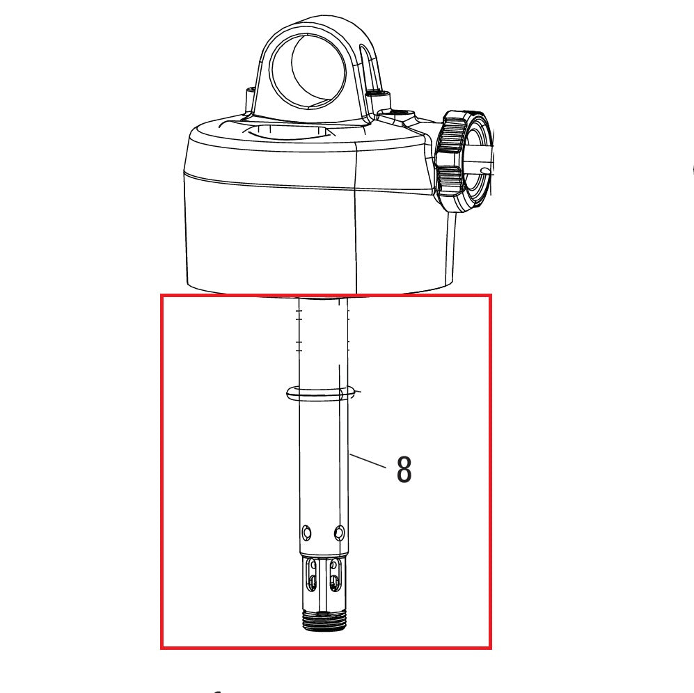 ROCKSHOX 47.5–55mm Damper Shaft for DELUXE RT/RL (A1-A2)/RLR (A1-B1)/DELUXE ULTIMATE REMOTE (B2) #11.4118.068.550