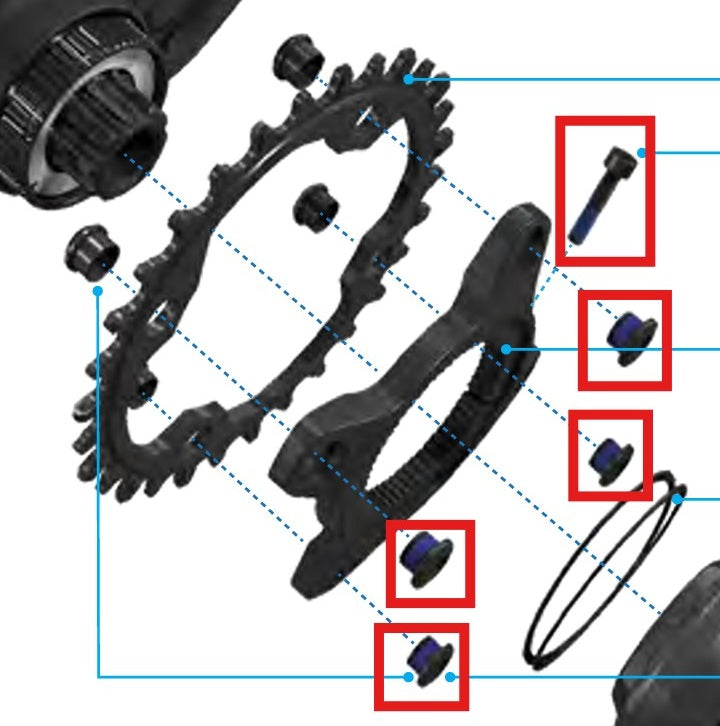 SRAM Bolt Kit for SPECIALIZED MAHLE Motor