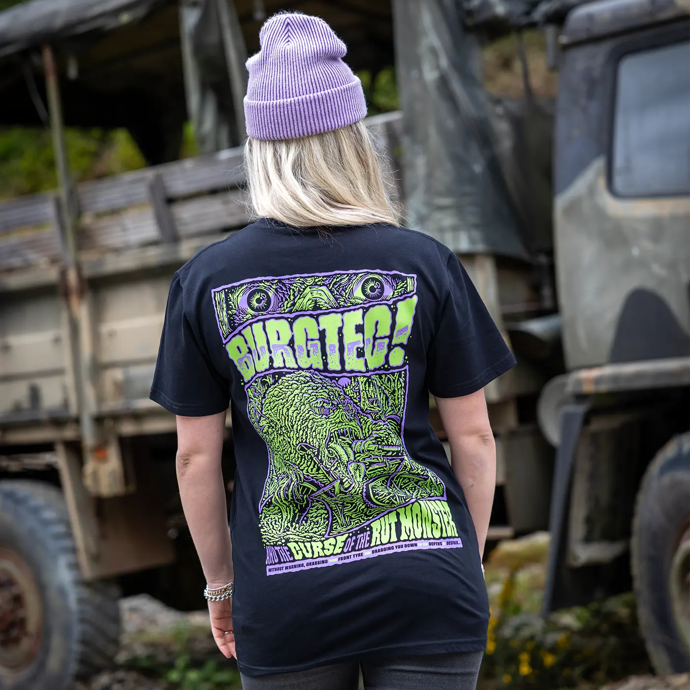T-Shirt BURGTEC RUT MONSTER Noir