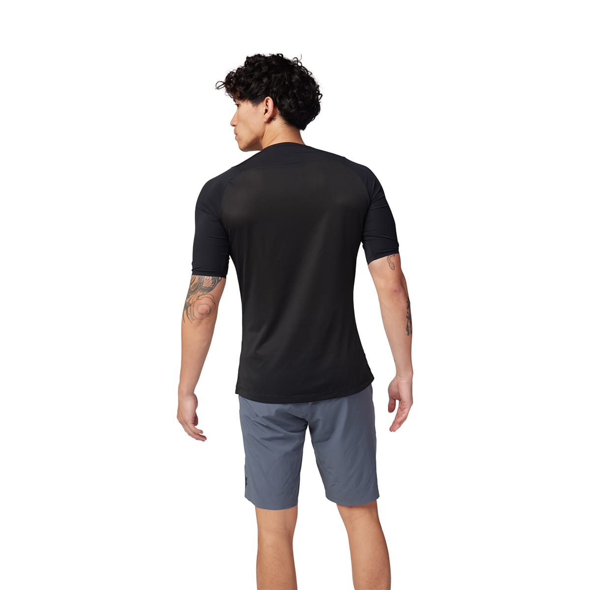 Trikot FOX FLEXAIR ASCENT Kurzarm Schwarz