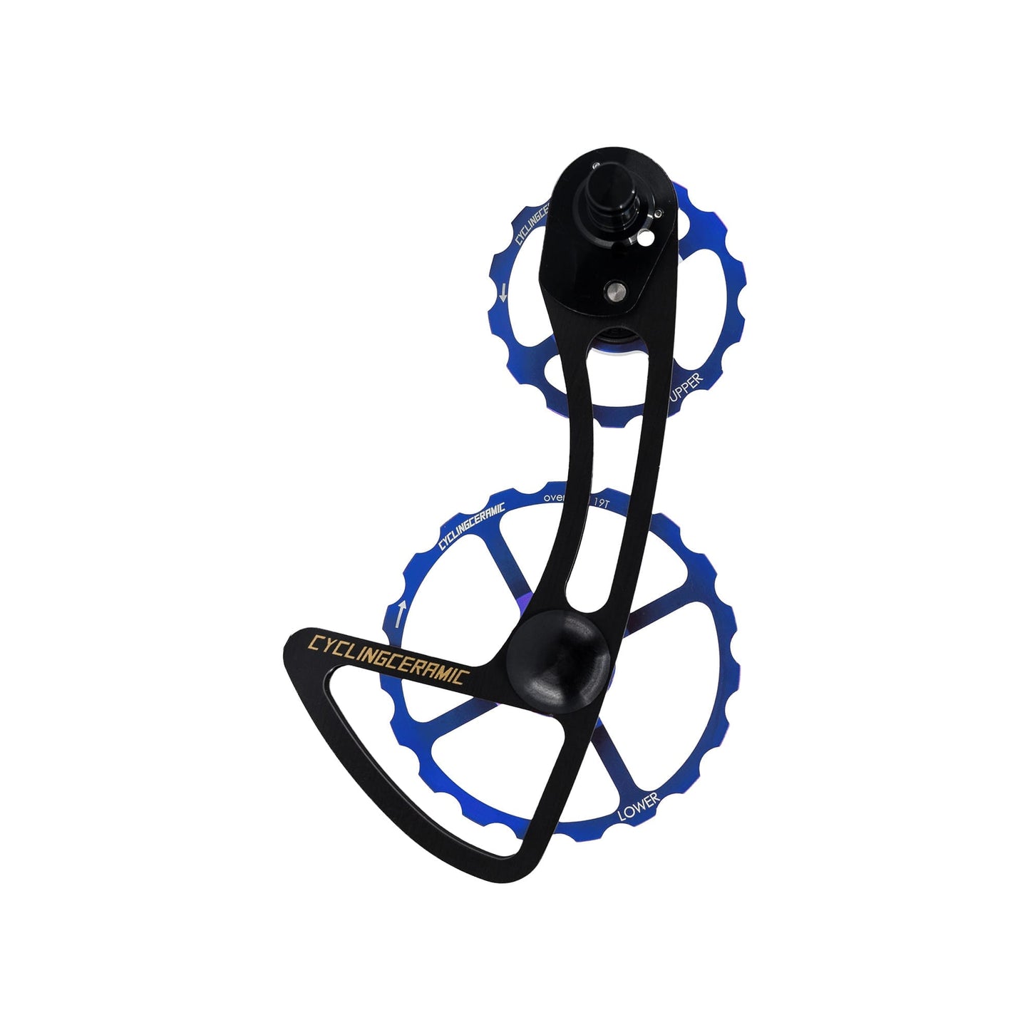 Klatka Przerzutki Tylnej 11V CYCLINGCERAMIC 14/19 Shimano R9100 / R8000 Niebieska