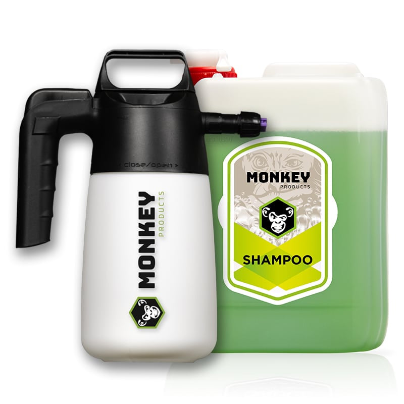 Пенообразуваща пръскачка MONKEY'S SAUCE SUPER FOAM + био шампоан MONKEY SHAMPOO (5 л)
