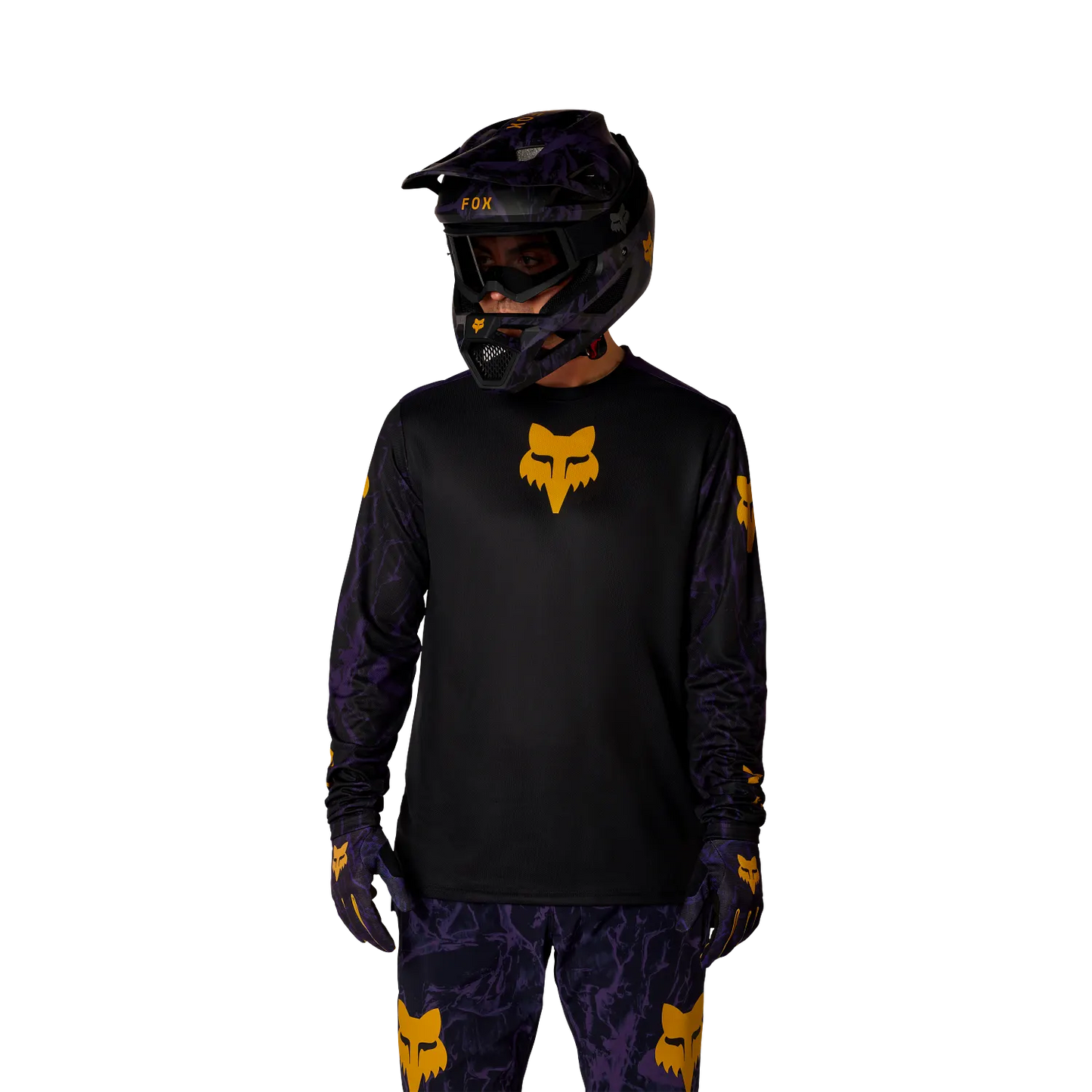 Maillot FOX RANGER IMAGE PRINT Manches Longues Noir/Violet
