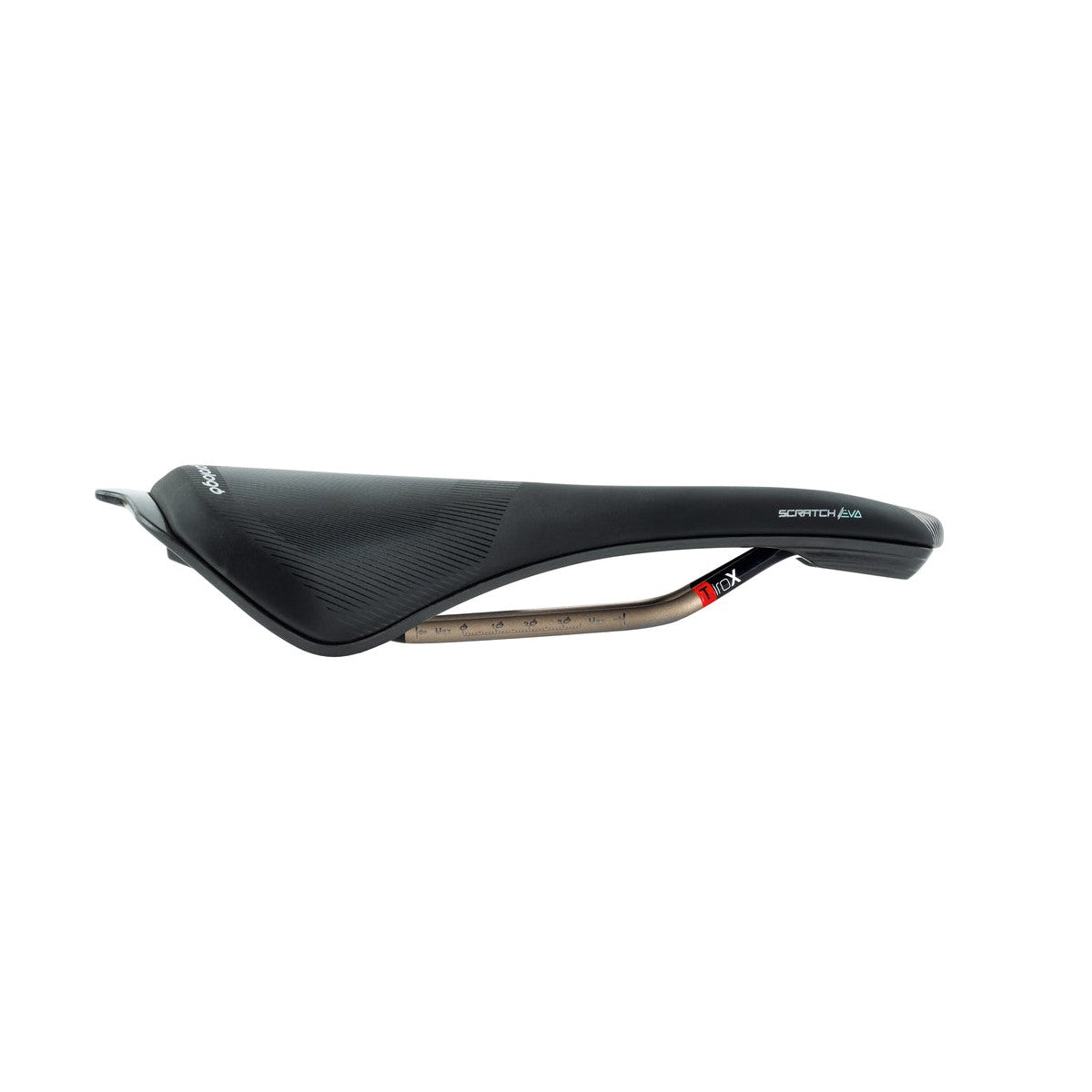 PROLOGO SCRATCH EVA Dame Sadel Bredde 140mm Rails Tirox Sort