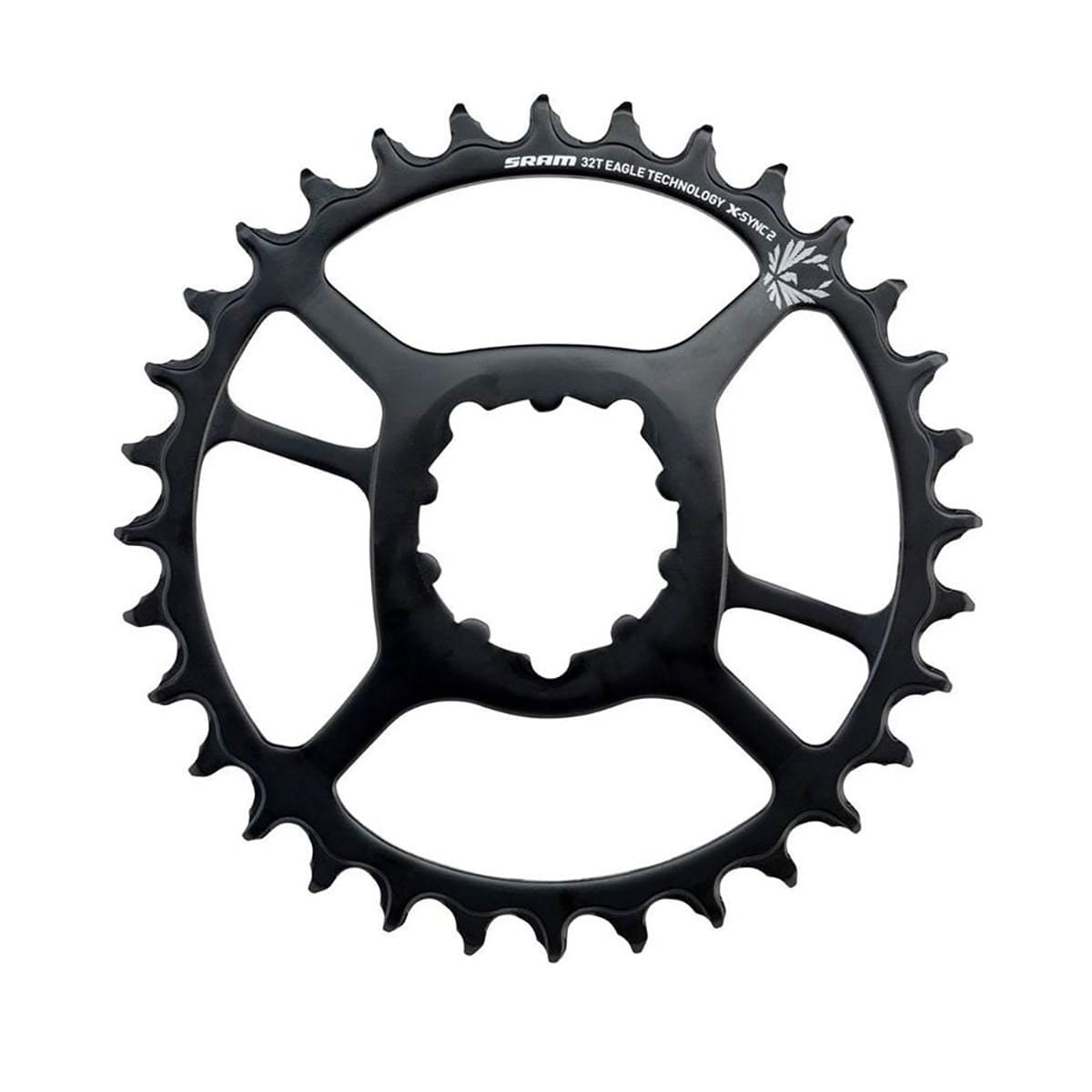 Plato Mono SRAM X-SYNC2 EAGLE 12V Direct Mount Offset 6mm Acero Negro