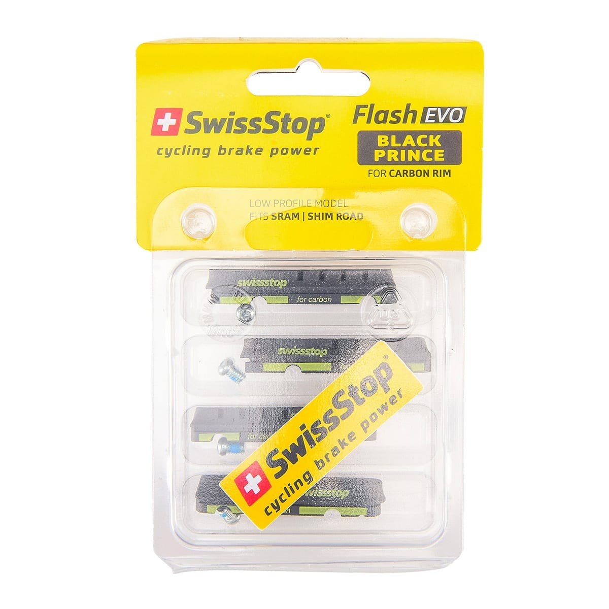 Kit 4 Bremsbeläge SWISS STOP FLASH EVO Schwarz Carbon