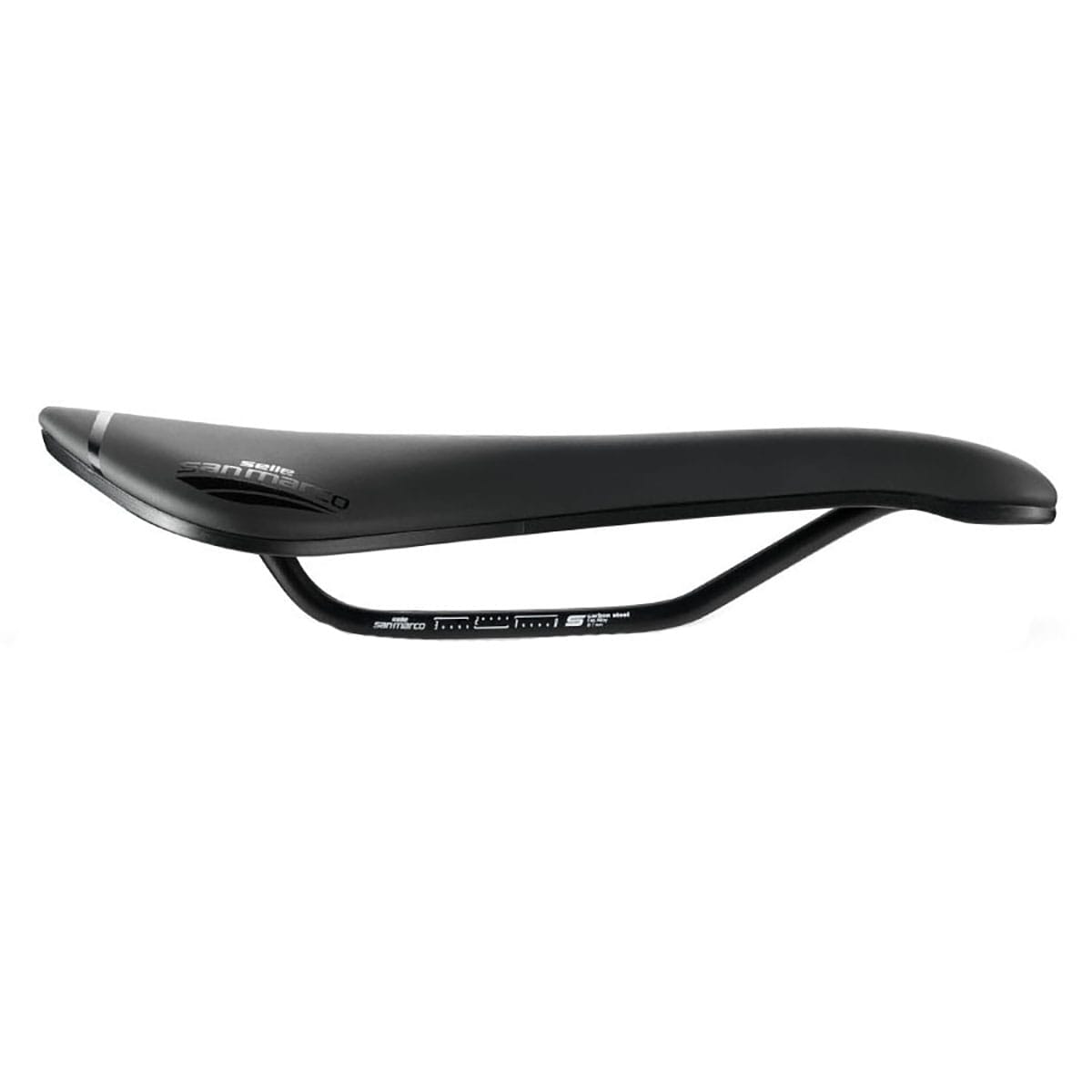 Sadel SELLE SAN MARCO ASPIDE SHORT OPEN-FIT SPORT WIDE Stål skinne