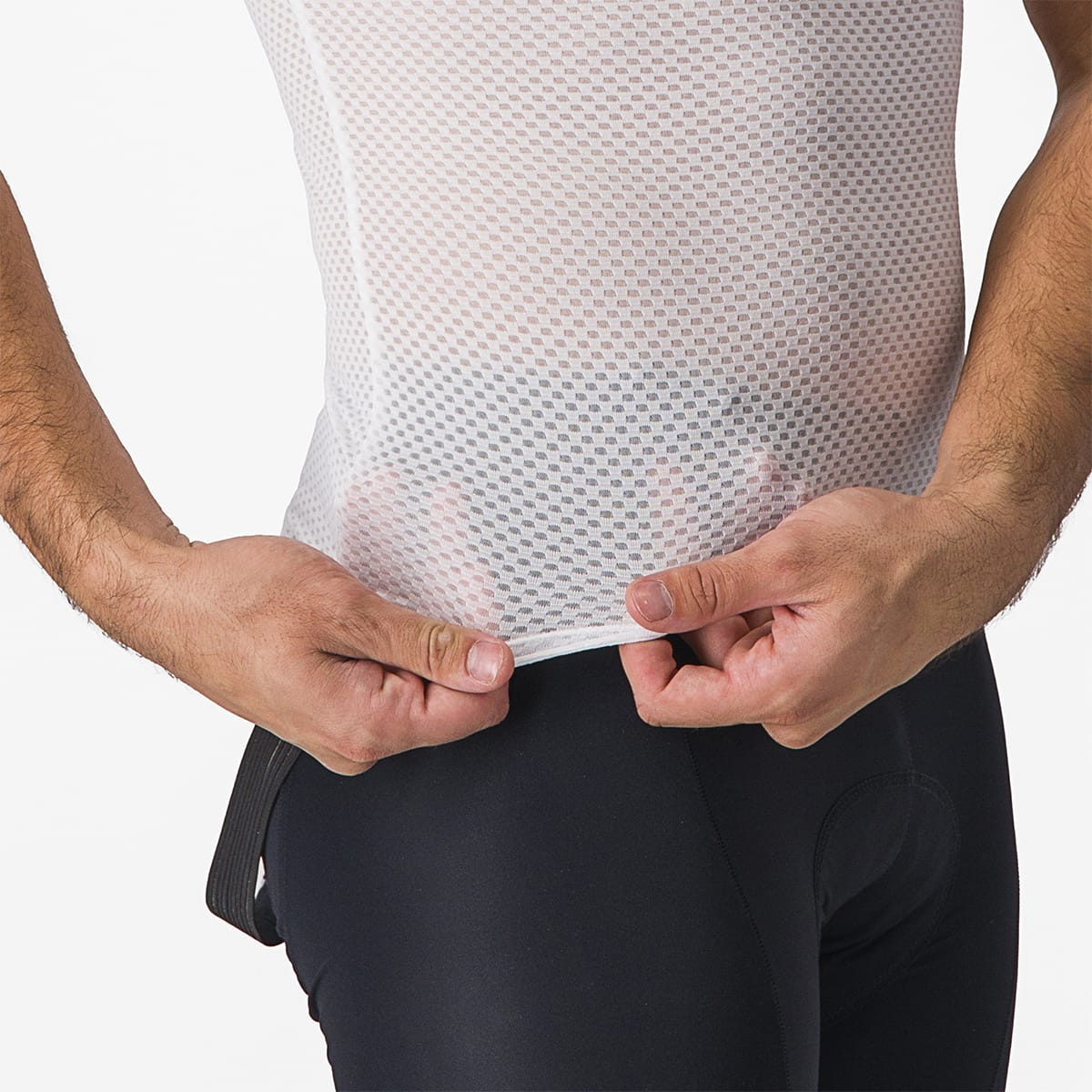 Ropa Interior CASTELLI PRO MESH 2.0 Manga Corta Blanco