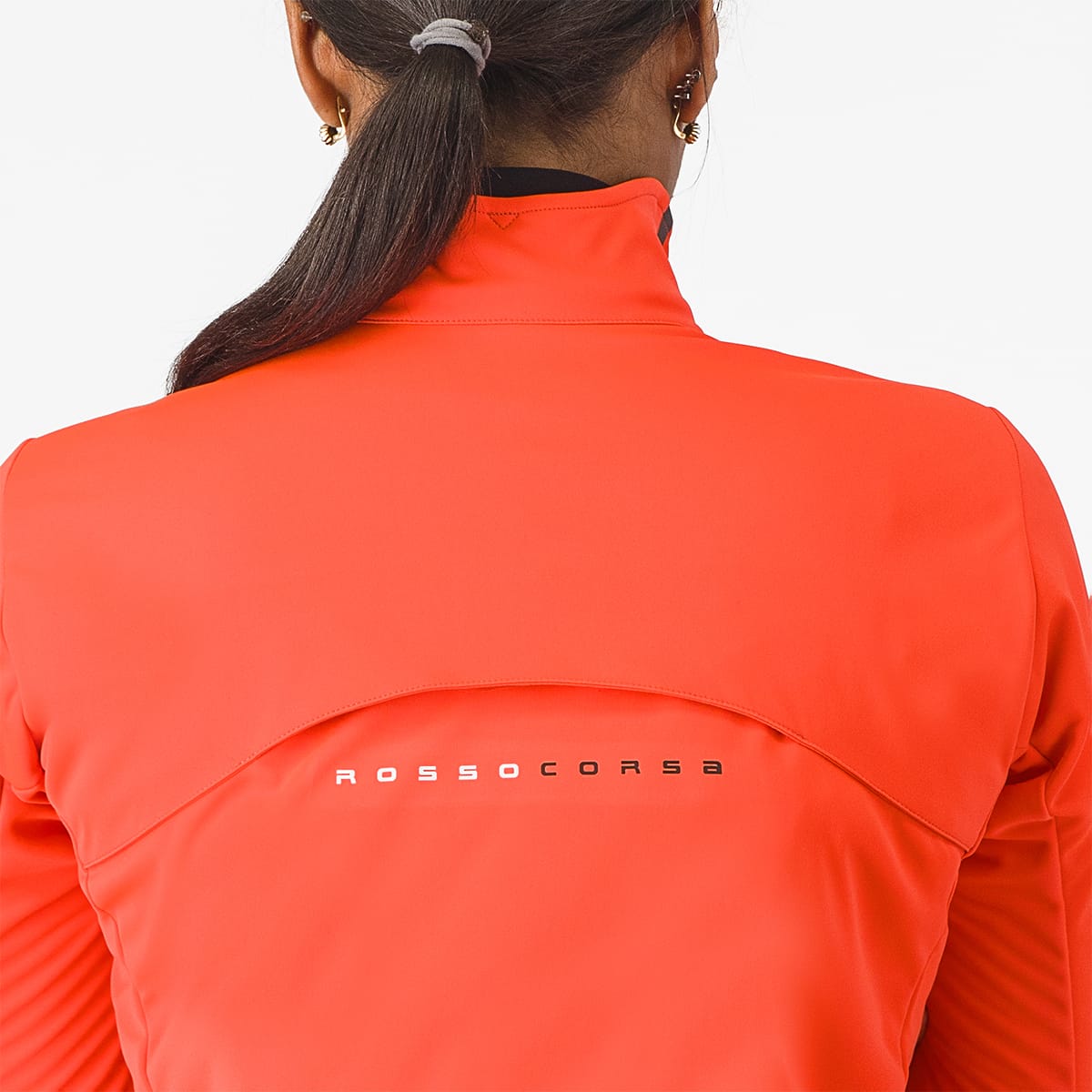 Jacke CASTELLI ALPHA DOPPIO ROS Damen Koralle/Schwarz