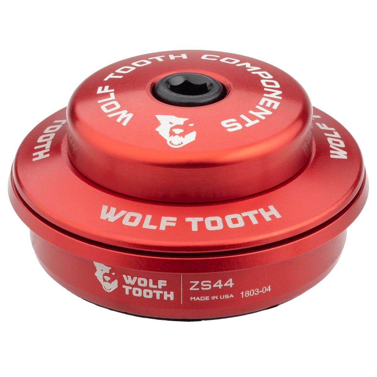 Øvre Kop til Semi-Integreret Styretøjsleje WOLF TOOTH 1"1/8 ZS44 Stack 6 mm Rød