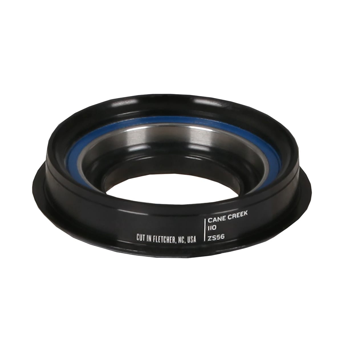 Unterer Lagerbecher für Semi-integrierten Steuersatz CANE CREEK 110 1"1/8 ZS56 Reduzierer Schwarz