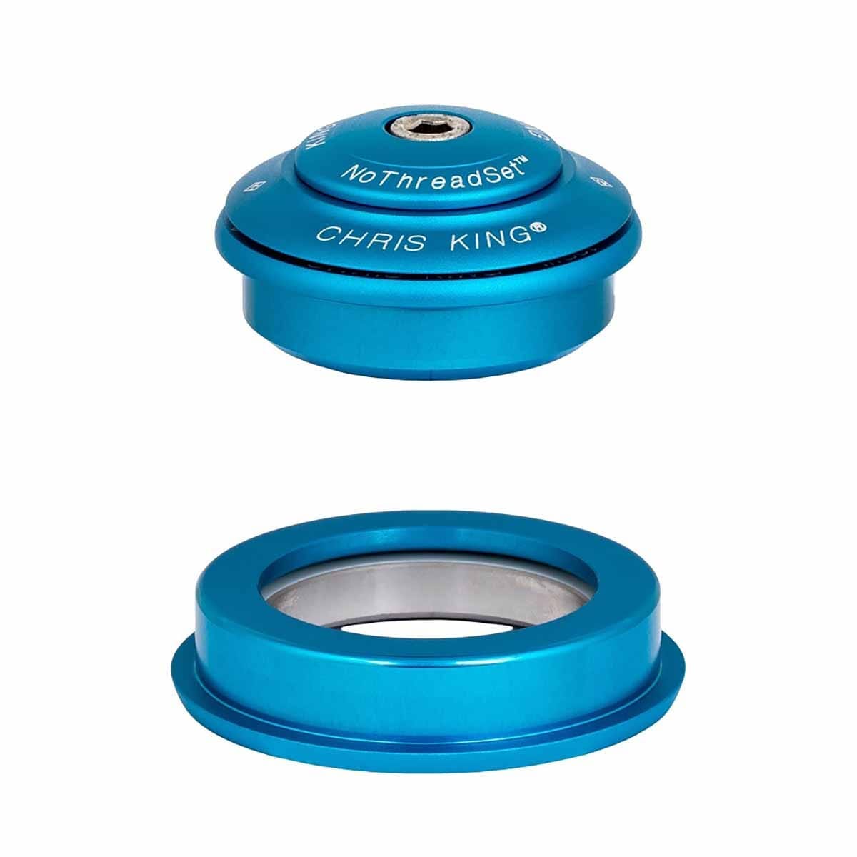 Semi-Integriertes Steuersatz CHRIS KING INSET i2 1"1/8-1,5" ZS44/ZS56 Türkis