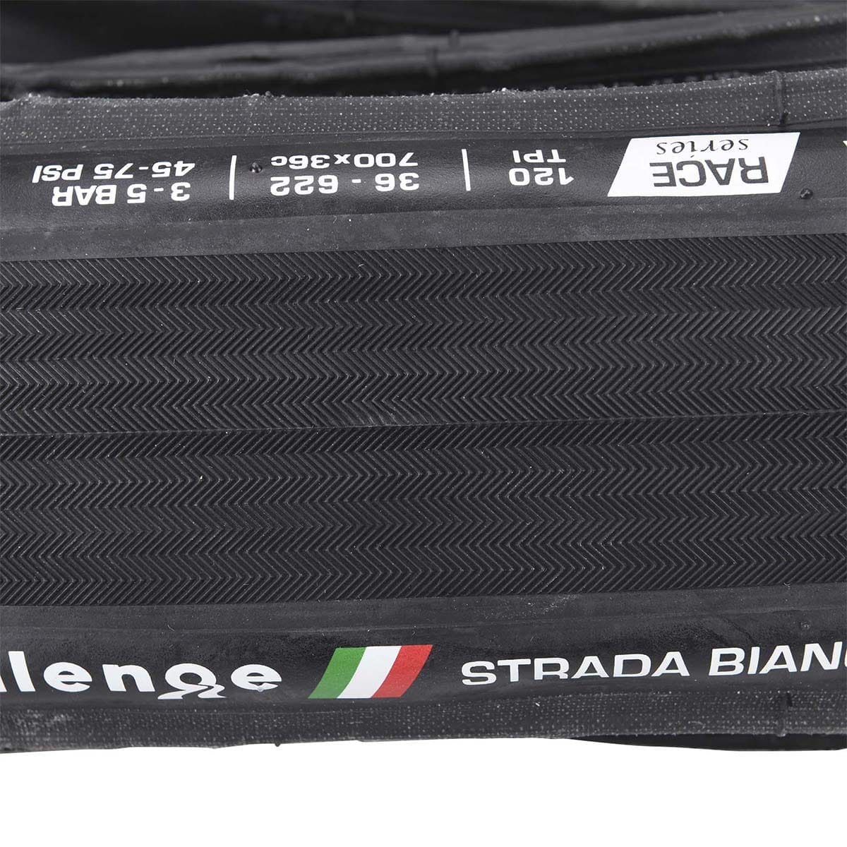 Däck CHALLENGE STRADA BIANCA 700x36 TubeType Vikbart Svart