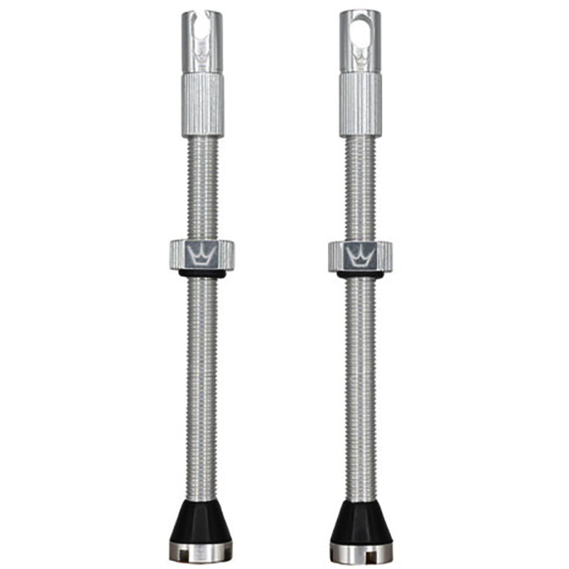 Valvole Tubeless PEATY'S x Chris King MK2 Presta 80 mm (x2) Argento