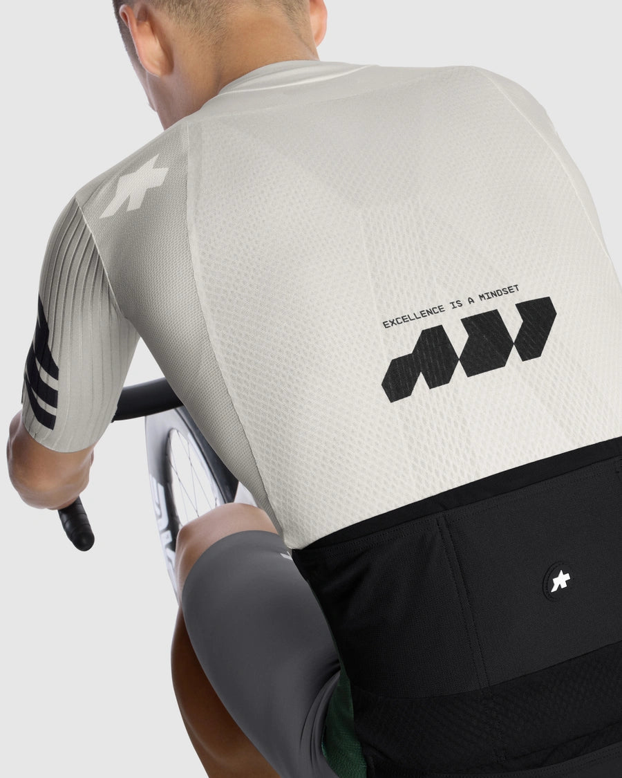 Maglia ASSOS EQUIPE RS S11 Something to Say Maniche Corte Bianco