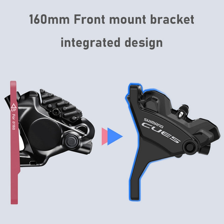 Levier Gauche et Étrier Avant SHIMANO CUES U6030 Double Flatmount Sans Disque