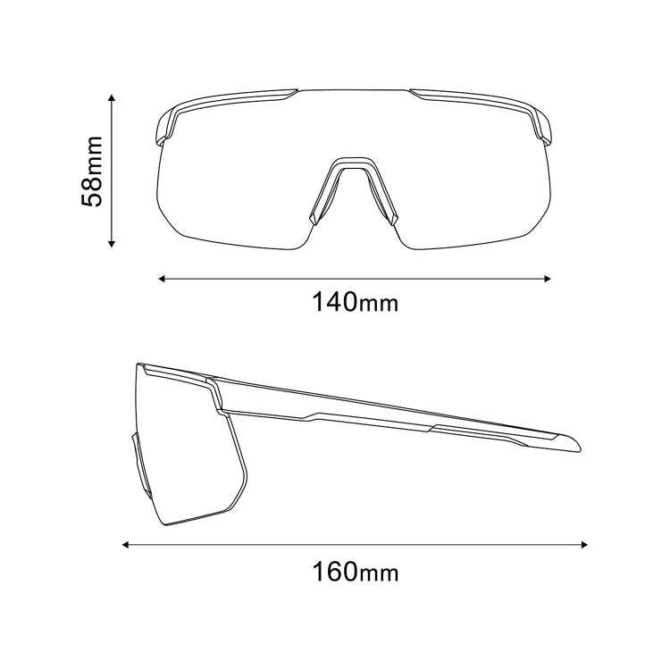 Lunettes SHIMANO S-PHYRE CE-SPHR2 Blanc Matt Verre Ridescape Road