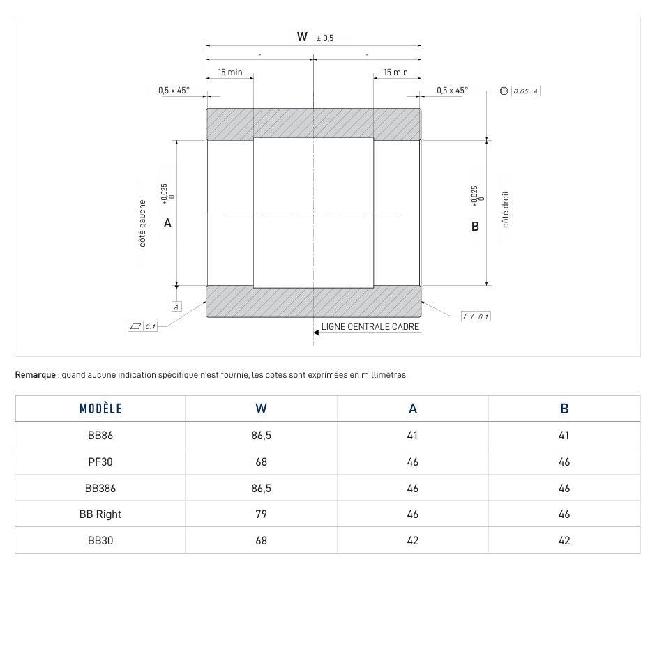 Boîtier de Pédalier CAMPAGNOLO QCK-TECH BB386EVO PRESS-FIT 86.5x46mm