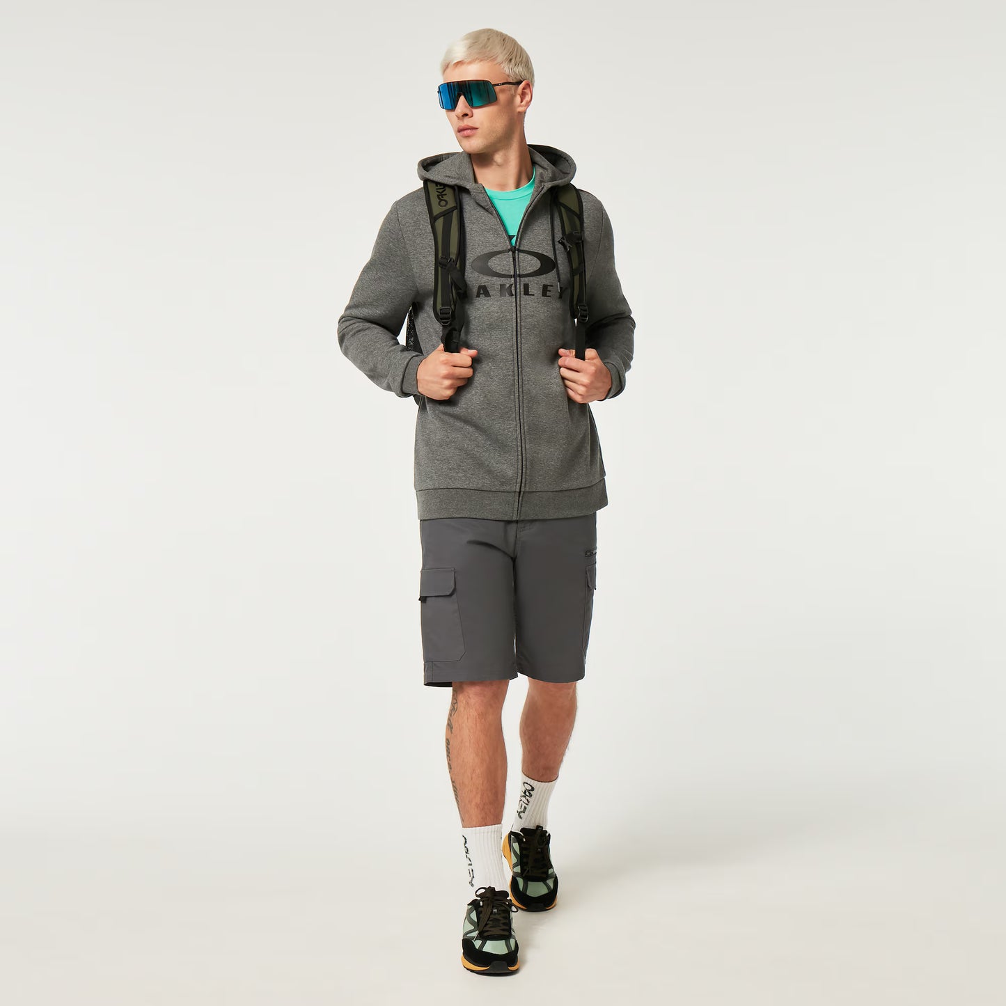 Kapuzenpullover OAKLEY BARK FZ HOODIE 2.0 New Athletic Grey
