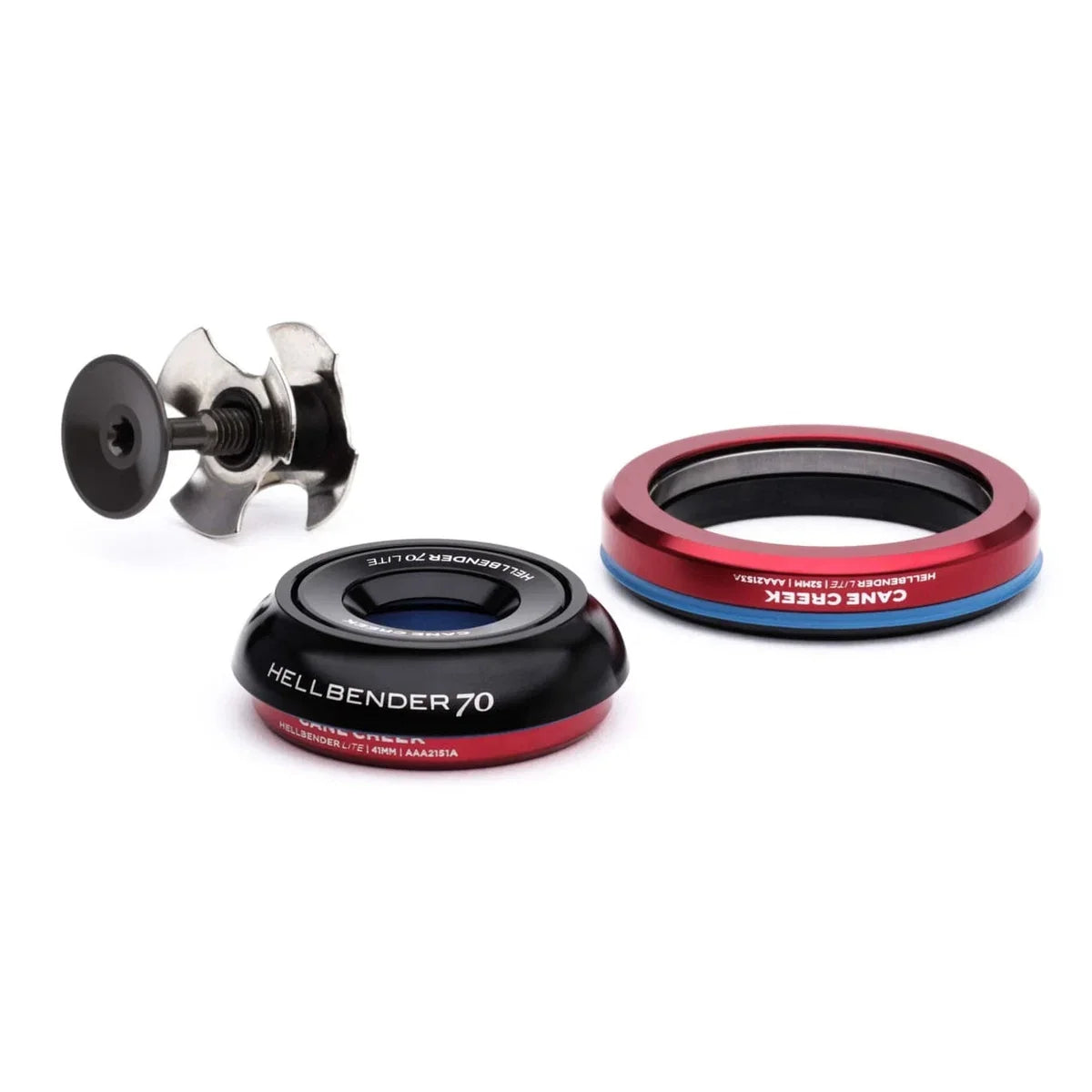 Dirección integrada cónica CANE CREEK Hellbender 70 Lite 1"1/8-1.5" IS42/IS52 negra