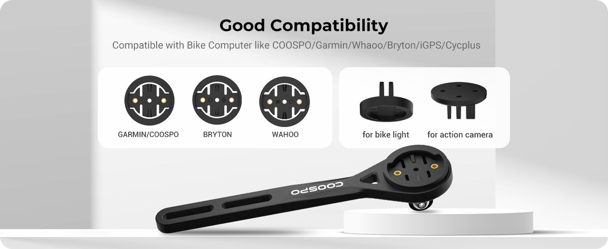 Suporte de Ciclocomputador para Guiador Integrado/Aero COOSPO MT6S