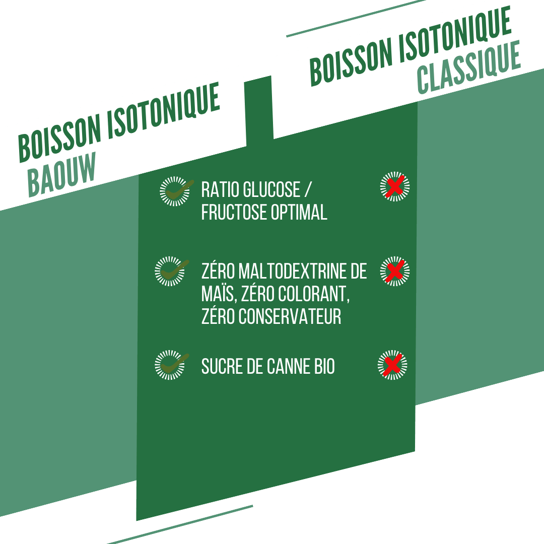Boisson Énergétique BAOUW ISOTONIC (45g) Menthe/Mélisse