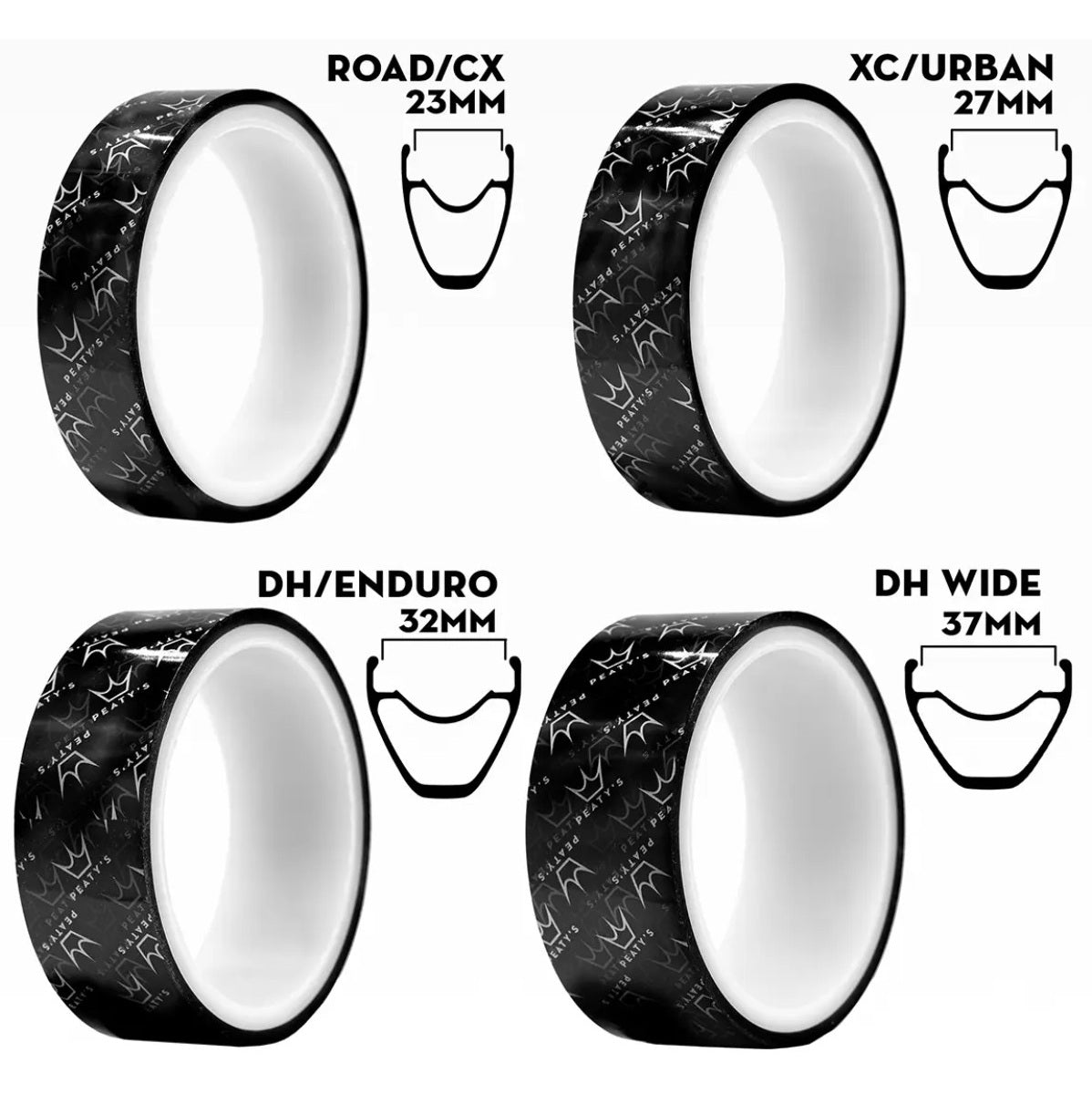 Tubeless-vanteensisäteippi PEATY'S HOLESHOT RIM TAPE (10 m)