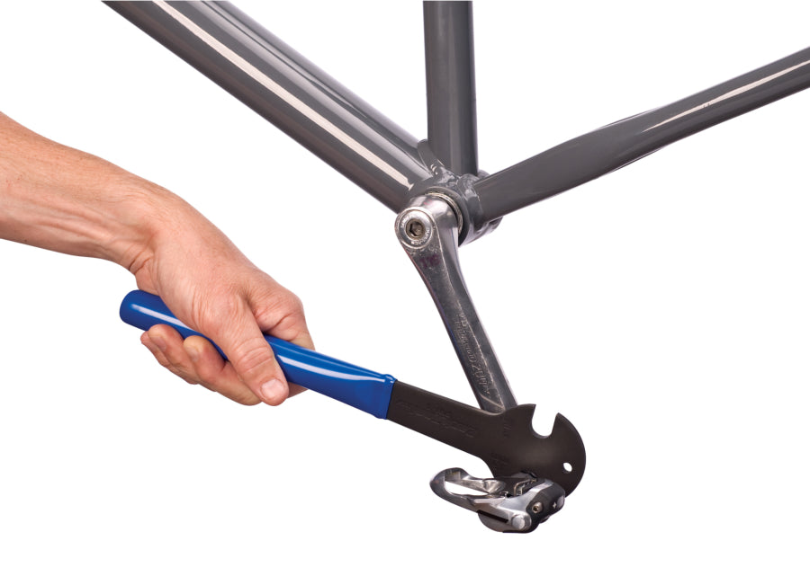 Park Tool PW-3 engagée sur une pédale