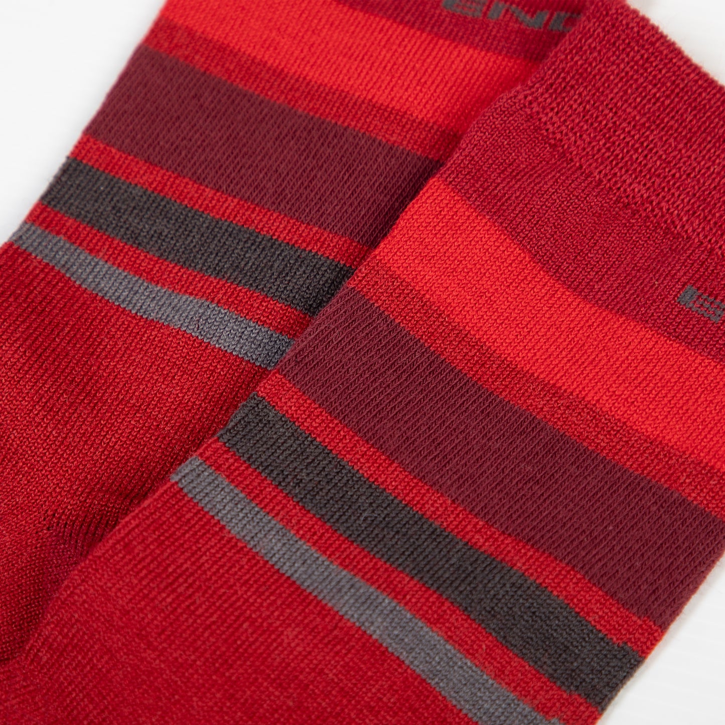 Κάλτσες ENDURA BAABAA MERINO STRIPE Κόκκινο