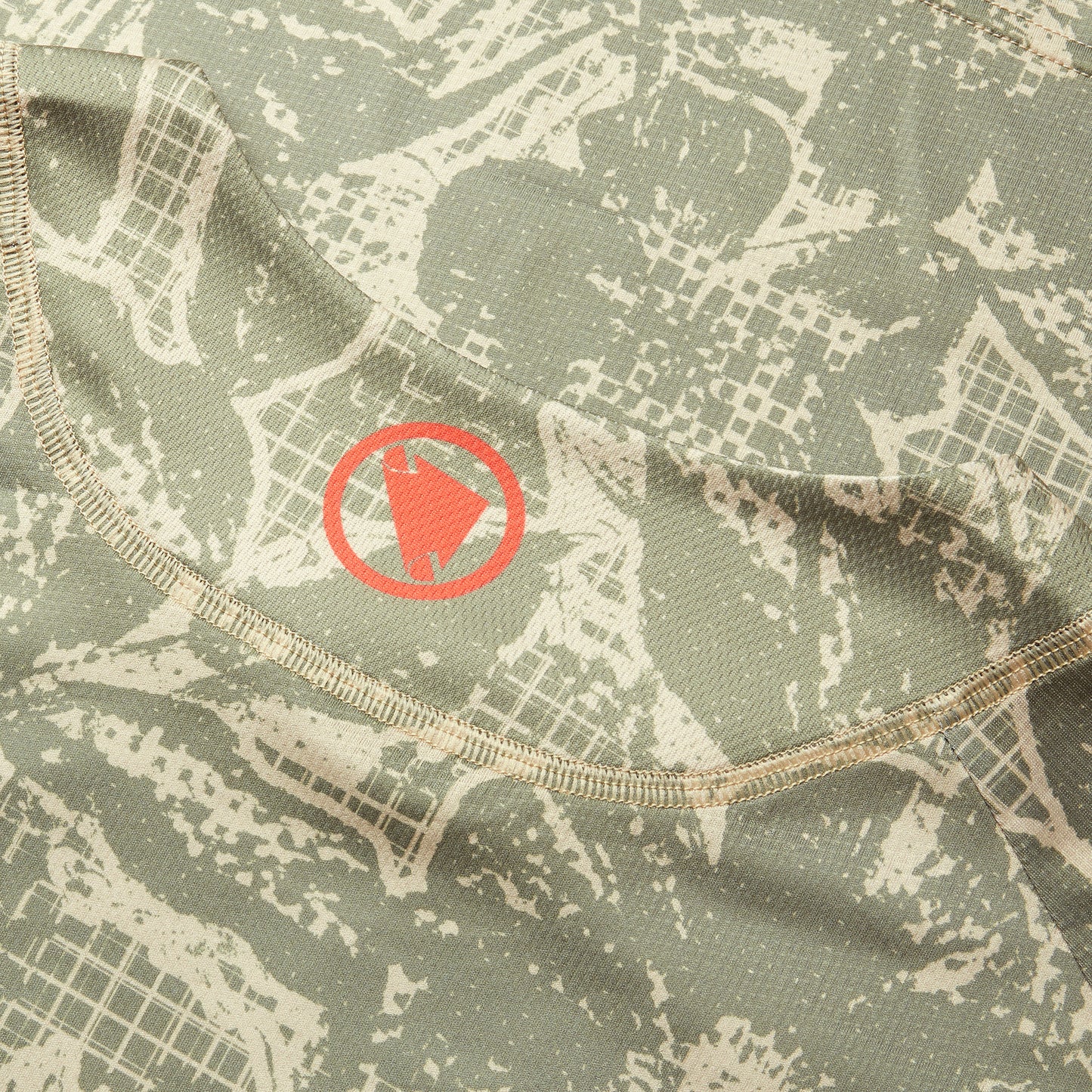 Trikot ENDURA LTD PRINTED Langarm Camo Khaki