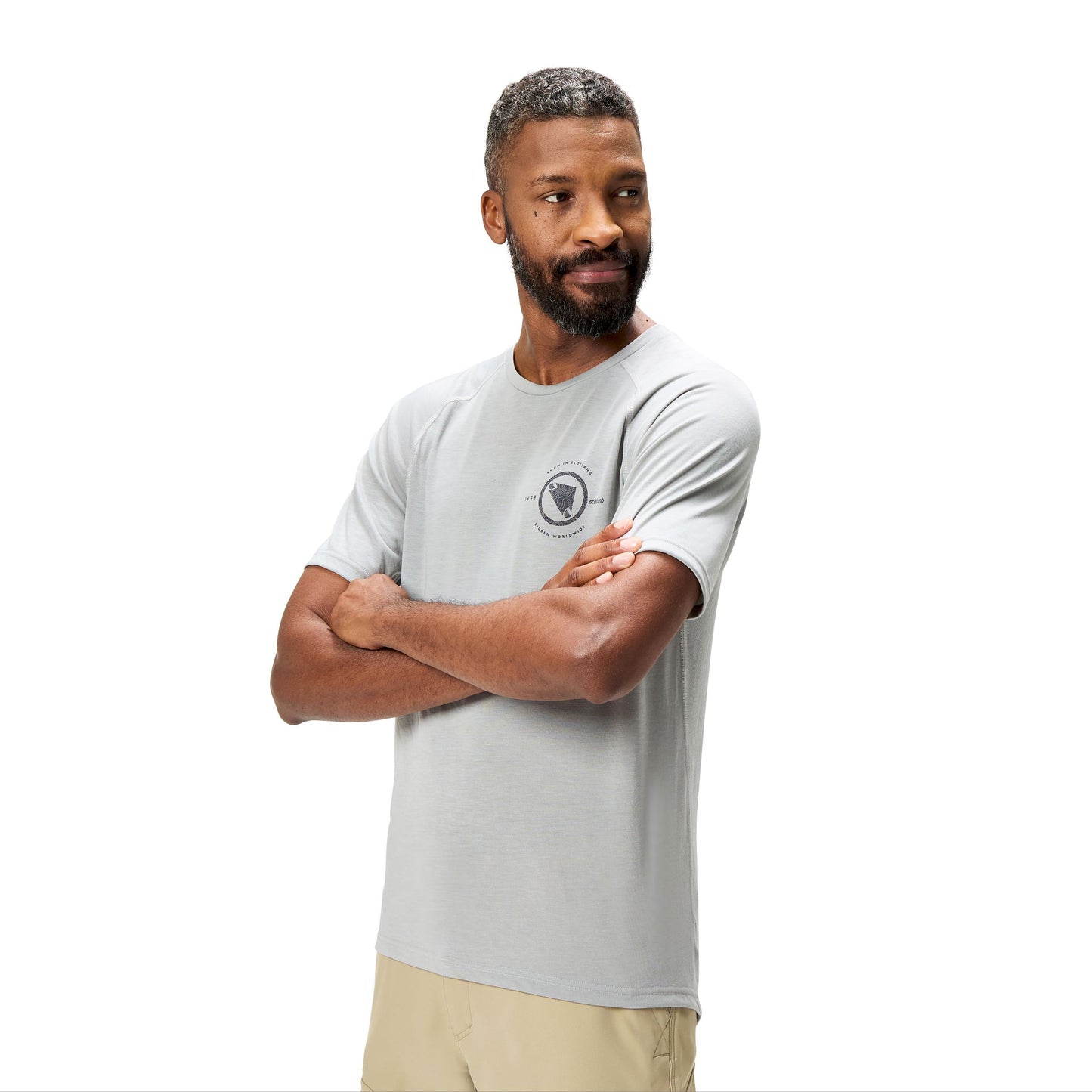 Maglia ENDURA LOOP Maniche Corte Grigio