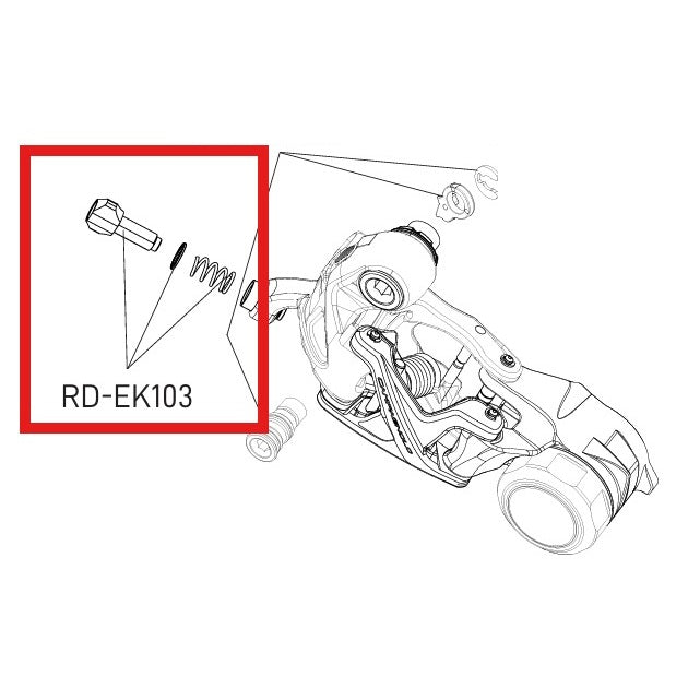 Veer- en Spanningsregelschroef Kit Achterderailleur CAMPAGNOLO EKAR