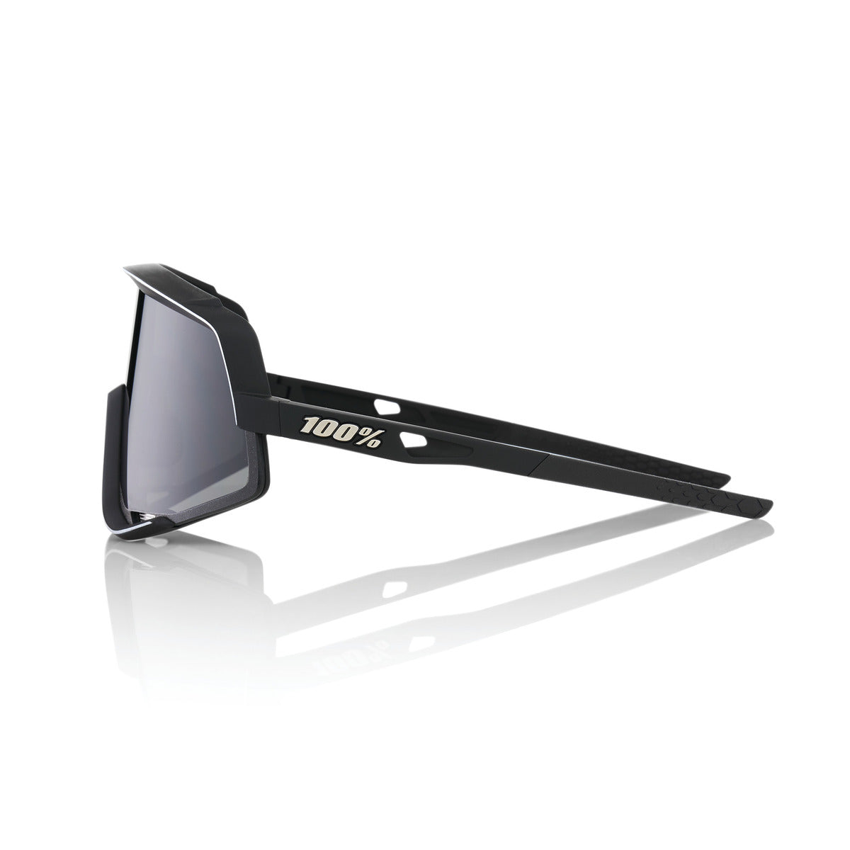 Lunettes 100% GLENDALE Soft Tact Noir Smoke Lens
