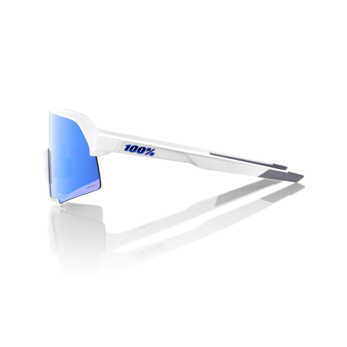 Gafas 100% S3 Blanco Mate Hiper Multilayer Mirror Azul