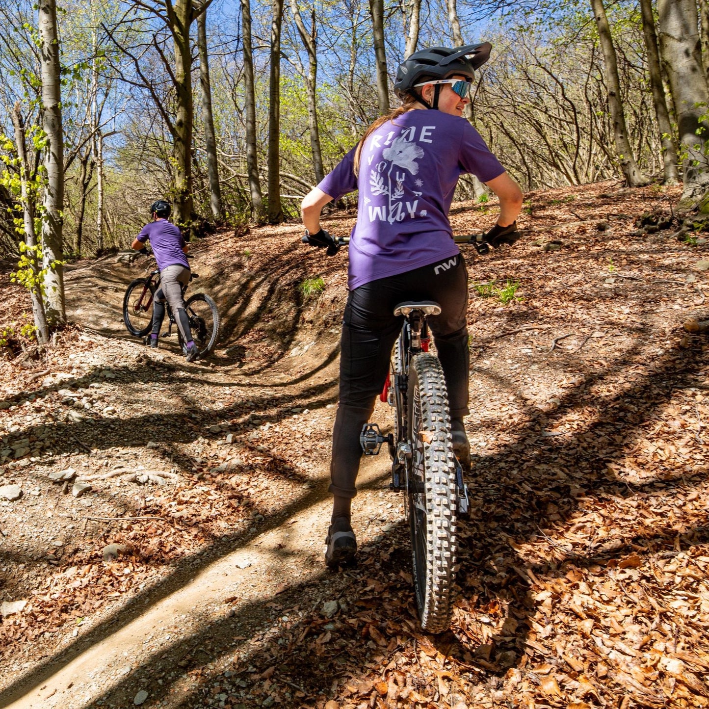 Trikot NORTHWAVE XTRAIL 2 Damen Kurzarm Violett