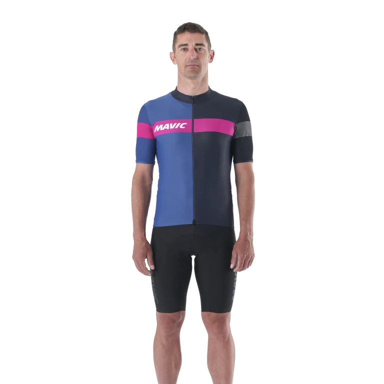 Maillot MAVIC KSYRIUM PRO Maniche Corte Blu
