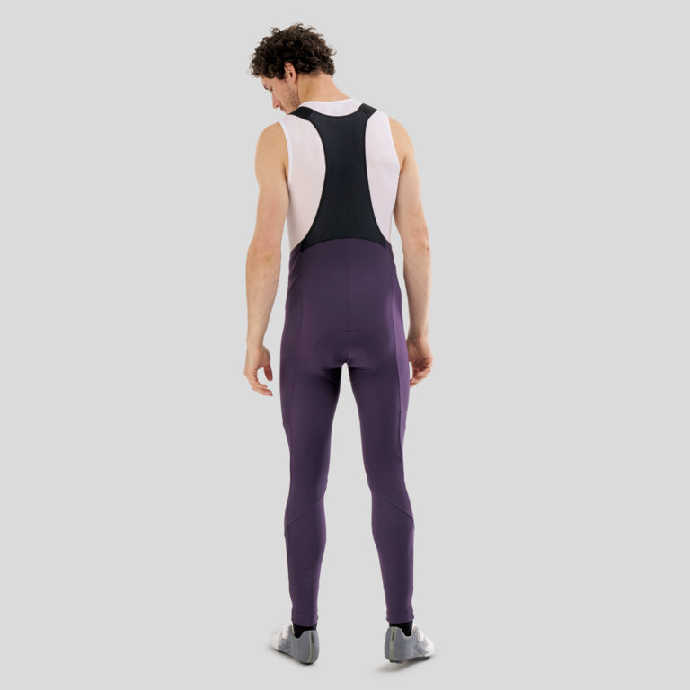 Pantaloni Lungi cu Bretele MAVIC KSYRIUM THERMO Violet