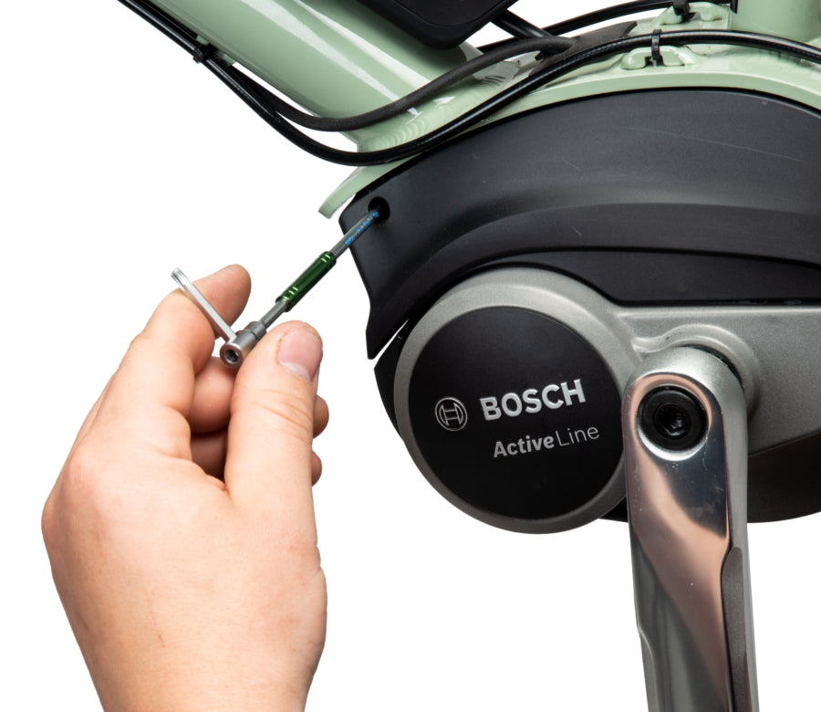 Park Tool THT utilizzata su un motore per e-bike
