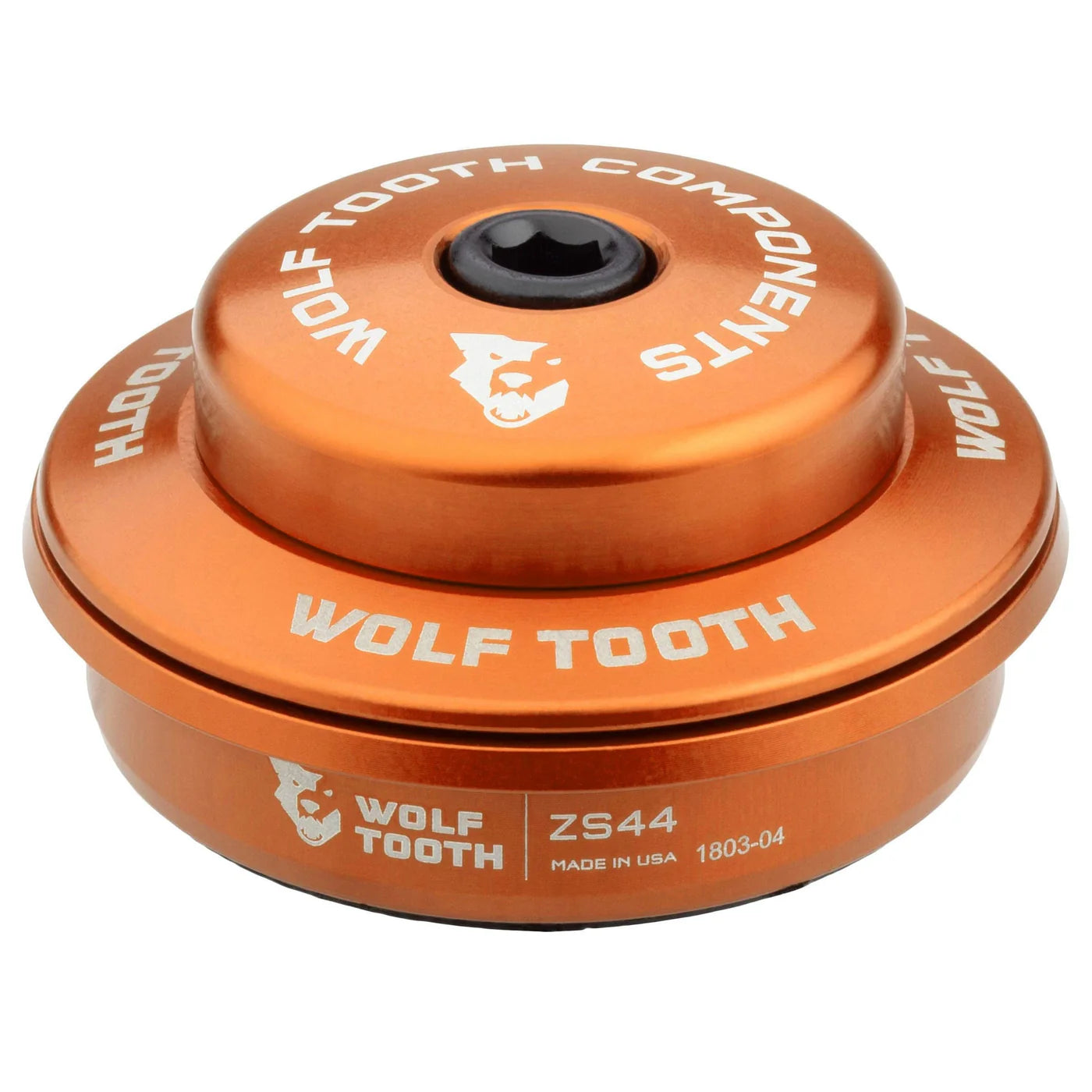 Cuvette Haute pour Jeu de Direction Semi-Intégré WOLF TOOTH PREMIUM 1"1/8 ZS44 Stack 6 mm Orange