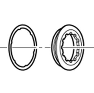 Låsemøtrik og kassetteskive SHIMANO CS-9000